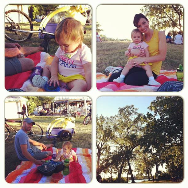 Bike riding on Riverside in September