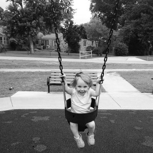 Swinging at the park