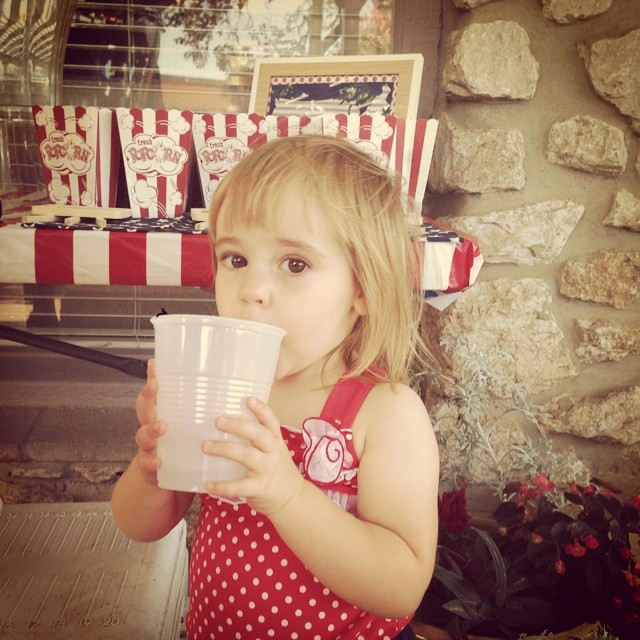 Thirsty birthday girl