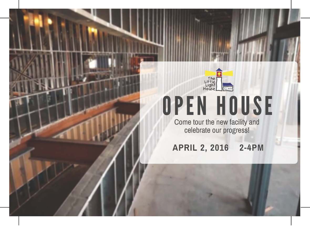 Open House postcard front